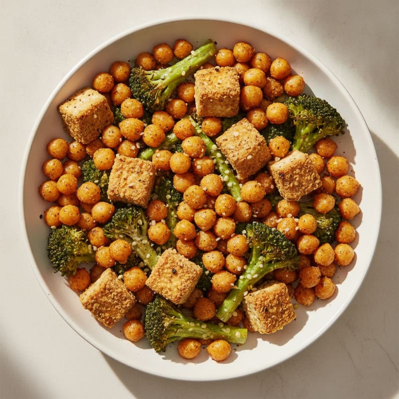 Roasted Vegetable and Chickpea Bowl