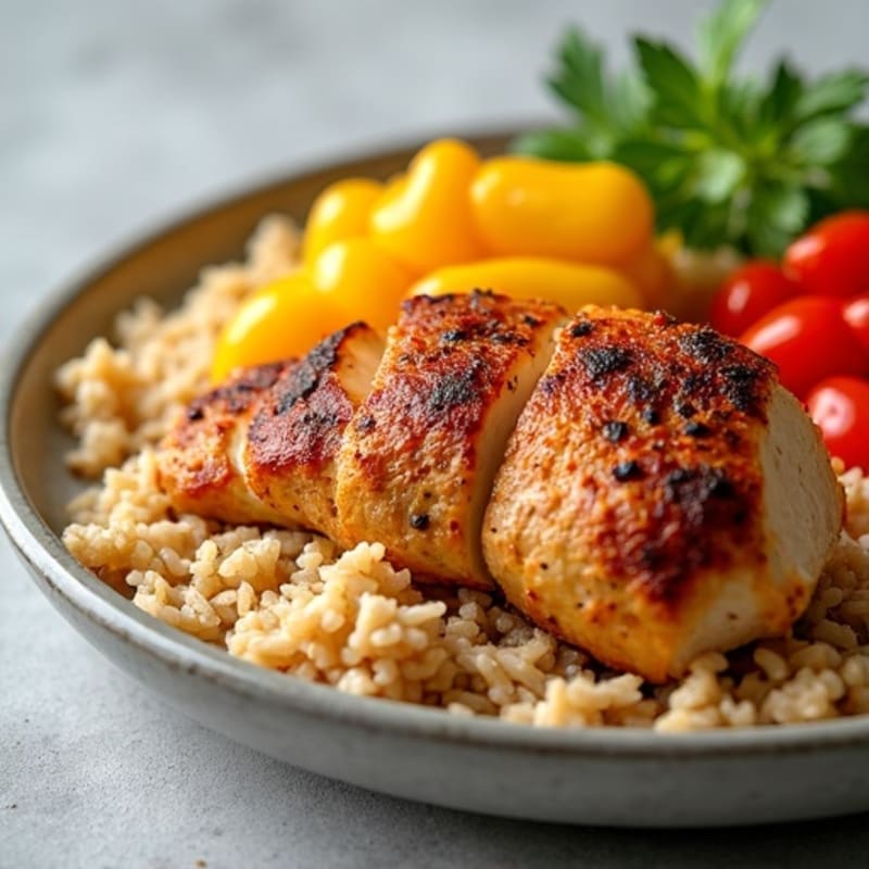 One-Pan Spiced Chicken and Rice with Bell Peppers