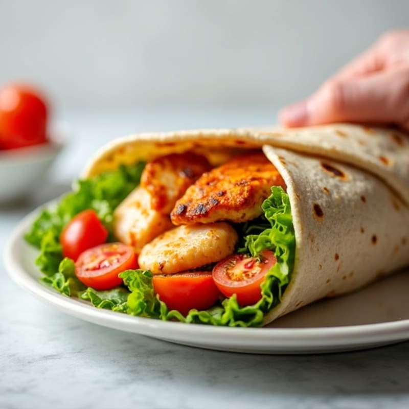 Fresh Buffalo Ranch Chicken Wrap