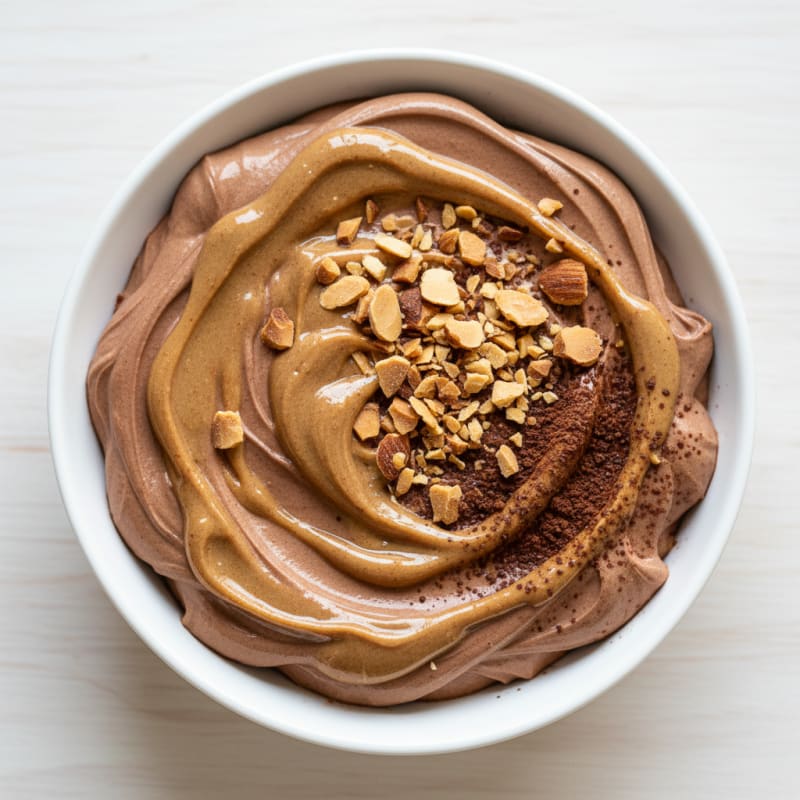 Silky Protein Greek Yogurt with Cocoa and Almond Butter