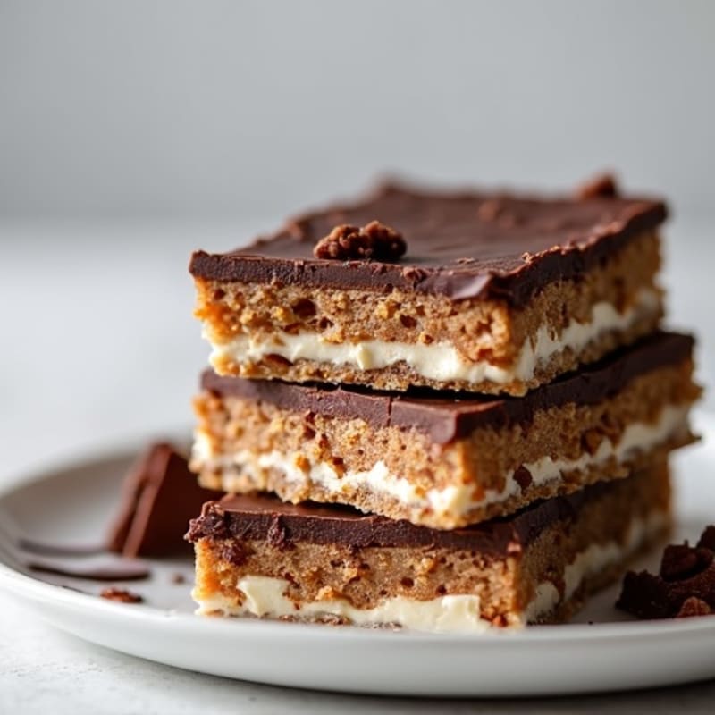 Protein-Rich Dark Chocolate Greek Yogurt Cheesecake Bars