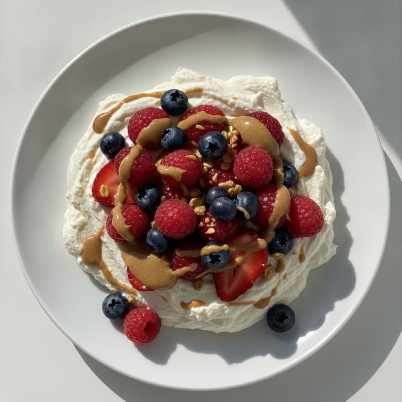 Silky Greek Yogurt Protein Mousse with Mixed Berries
