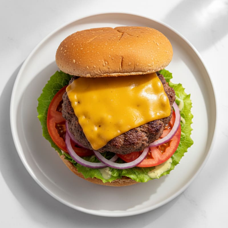 Classic Beef Burger with Cheddar