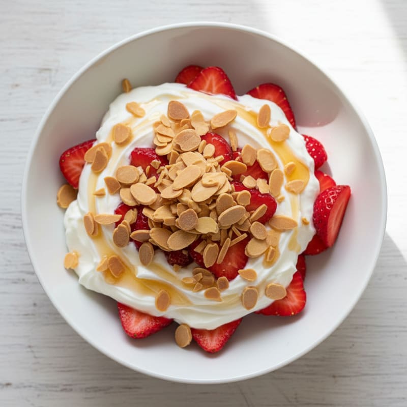 Greek Yogurt Parfait with Berries and Toasted Almonds