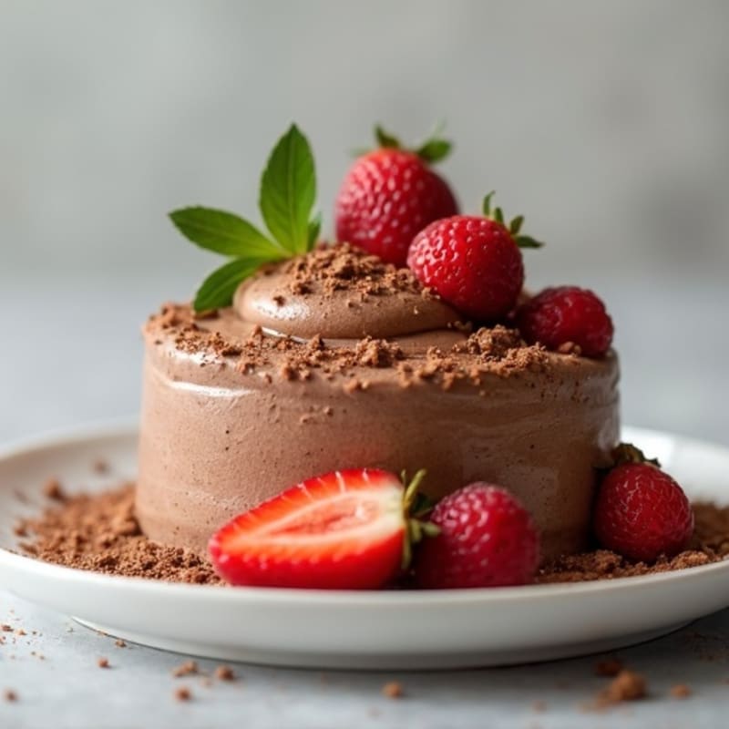 Chocolate Protein Mousse with Silken Tofu and Almond Butter