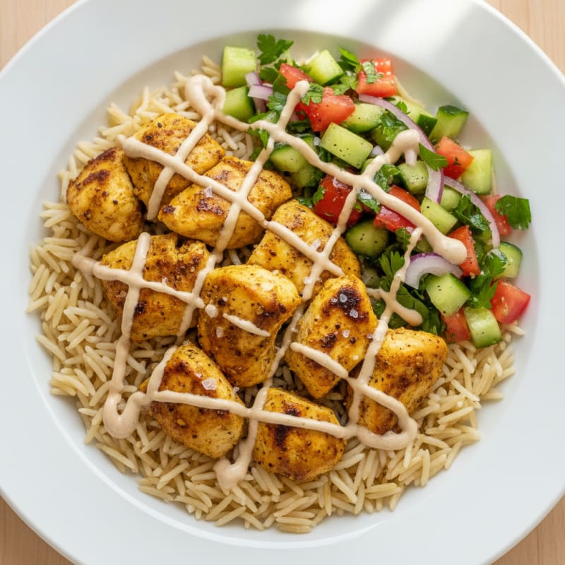 Chicken Shawarma Rice Bowl