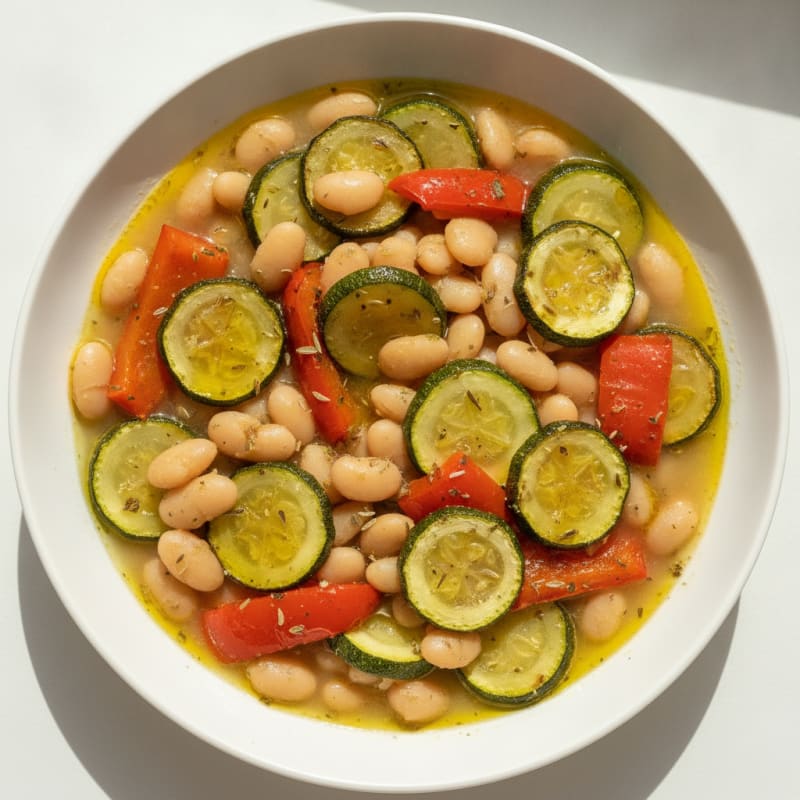 Roasted Vegetable and White Bean Stew
