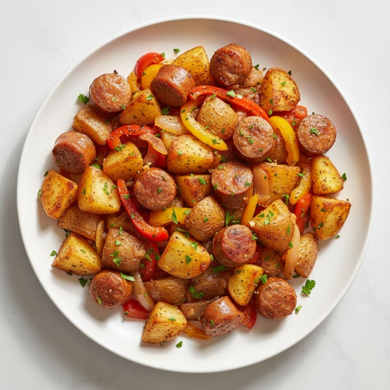 Smoky Sausage and Crispy Potato Skillet
