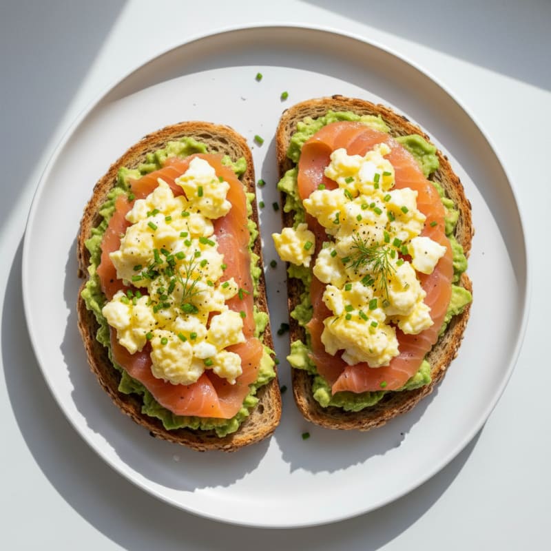 High-Protein Avocado and Smoked Salmon Toast