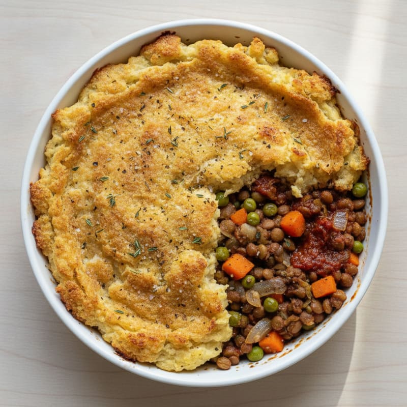 Lentil Shepherd's Pie with Root Vegetable Mash