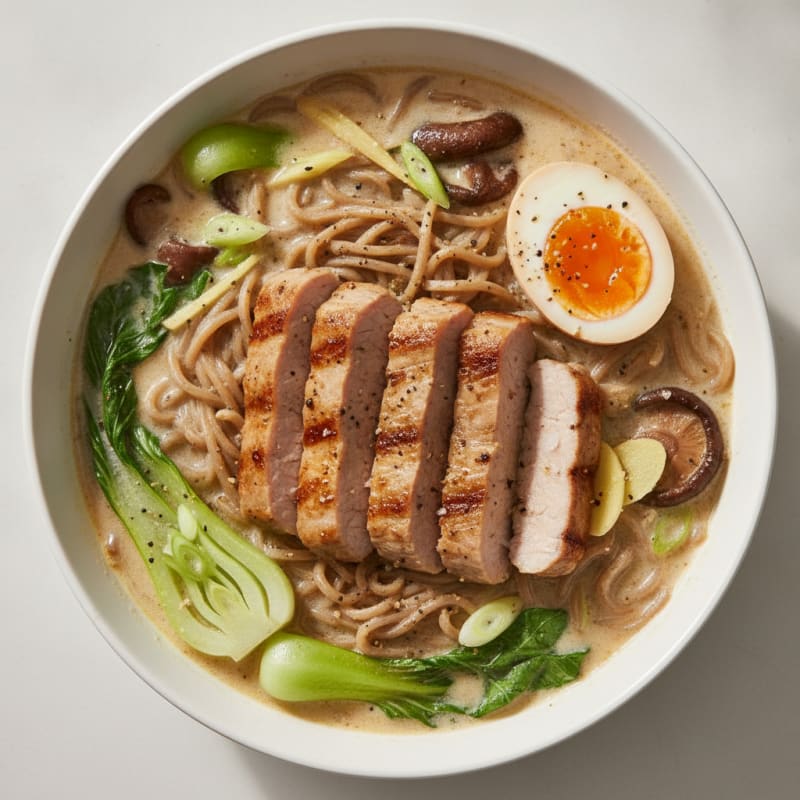 Savory Pork Ramen with Silky Broth