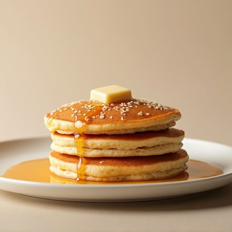 Fluffy Vanilla Protein Pancakes