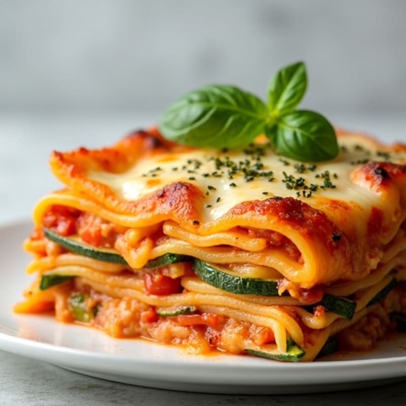 Hearty Baked Layered Veggie Lasagna