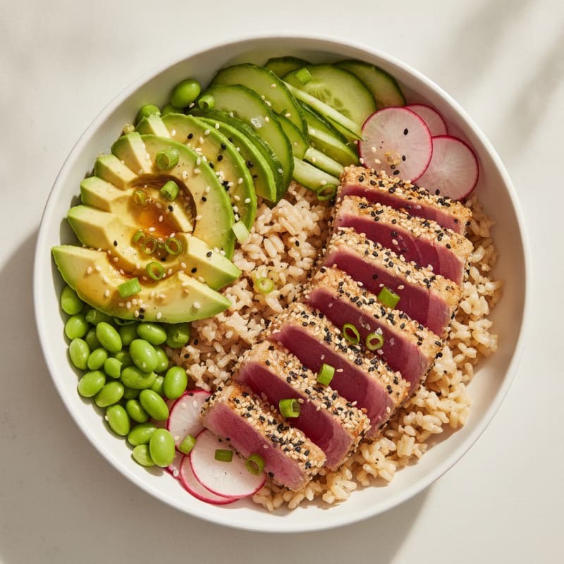 Seared Tuna Poke Bowl