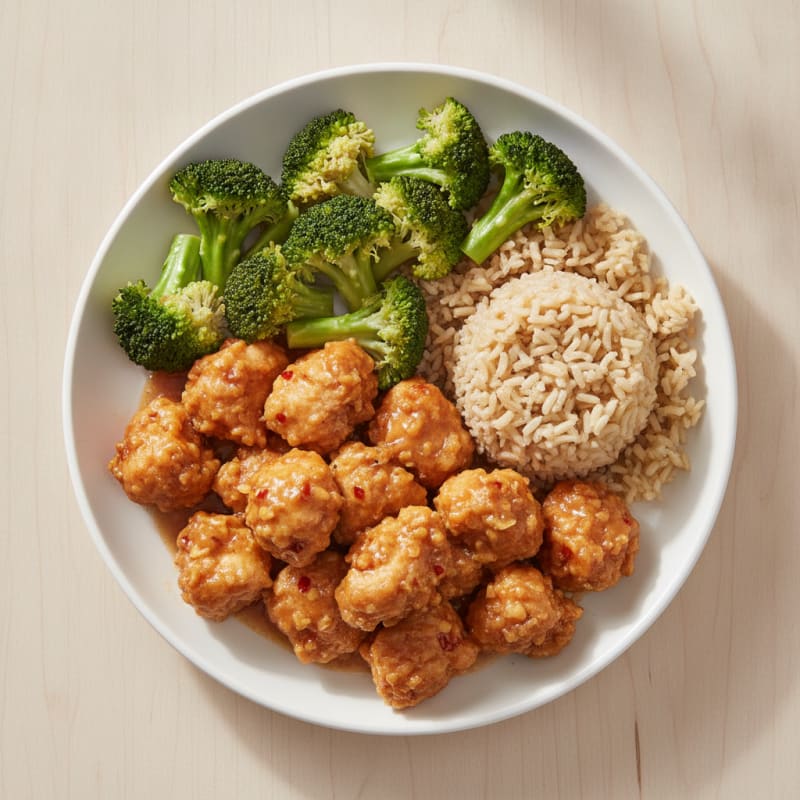 General Tso's Chicken with Broccoli