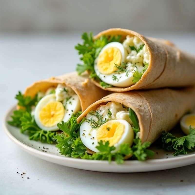 Fresh Herb Egg Salad Wraps