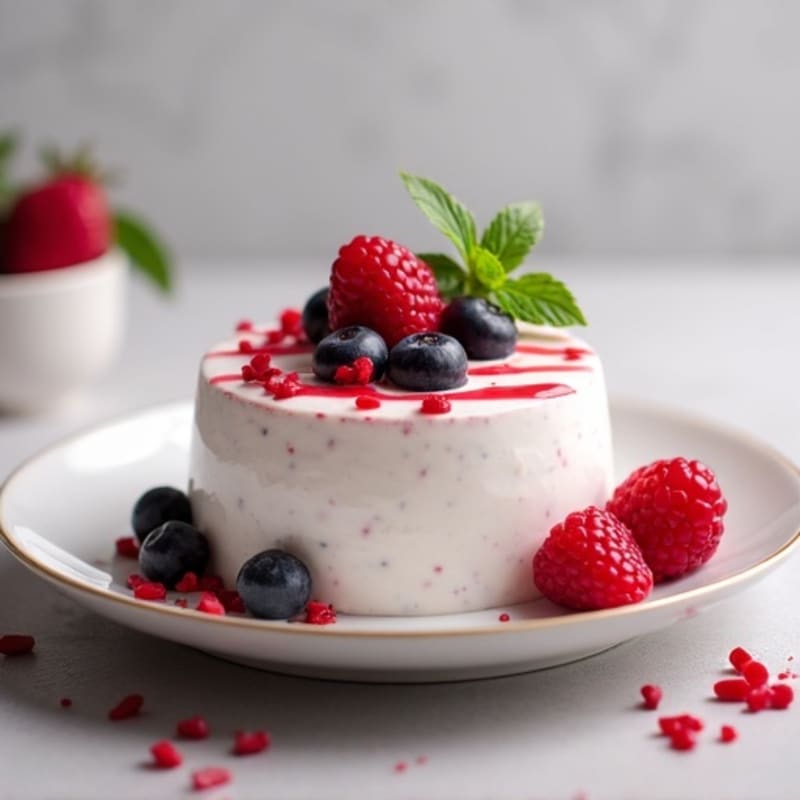 Creamy Greek Yogurt Protein Mousse with Berries