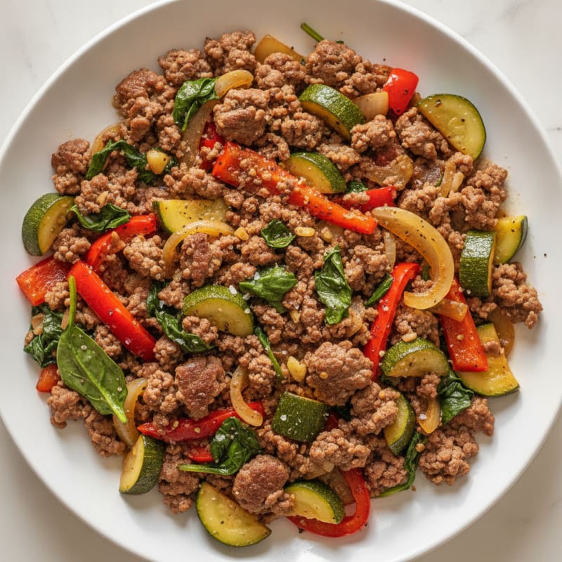 Ground Beef Skillet with Vegetables