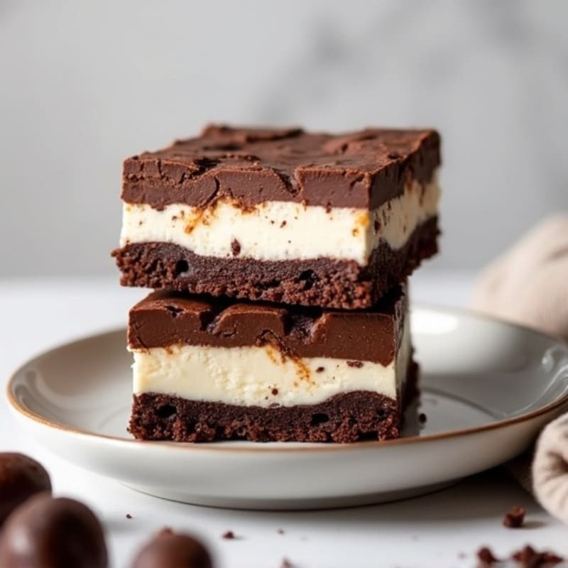 Protein-Rich Dark Chocolate Greek Yogurt Cheesecake Bars