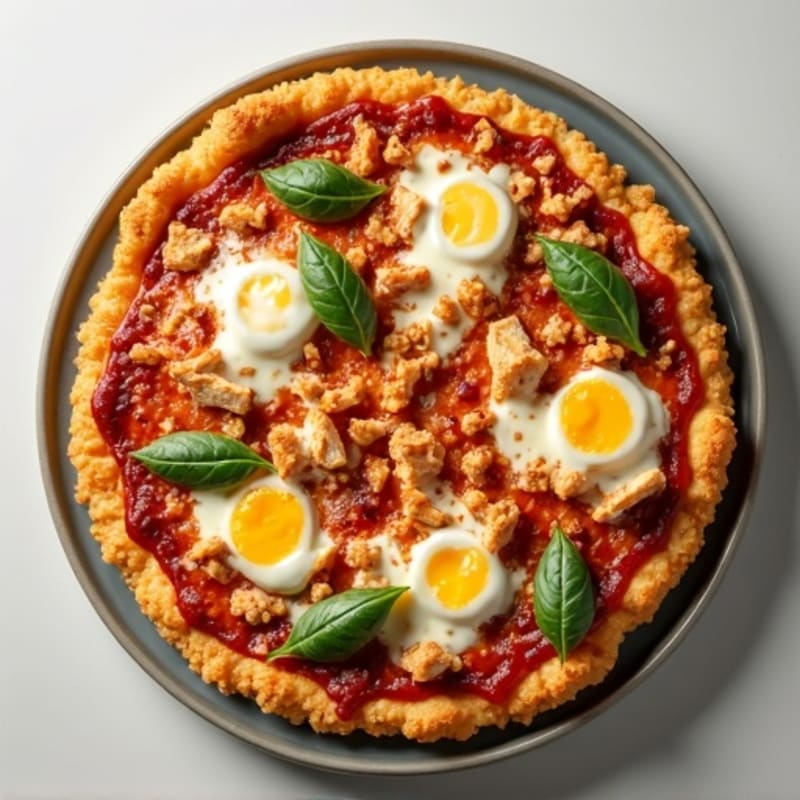 Chicken BBQ Ranch Cauliflower Crust Pizza