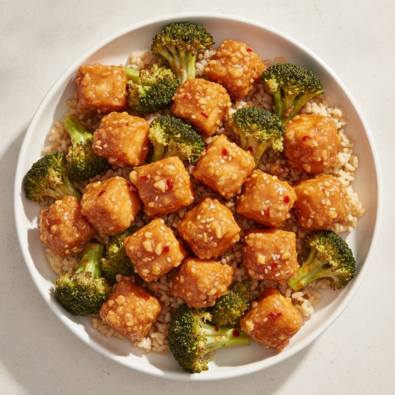 General Tso's Chicken with Broccoli