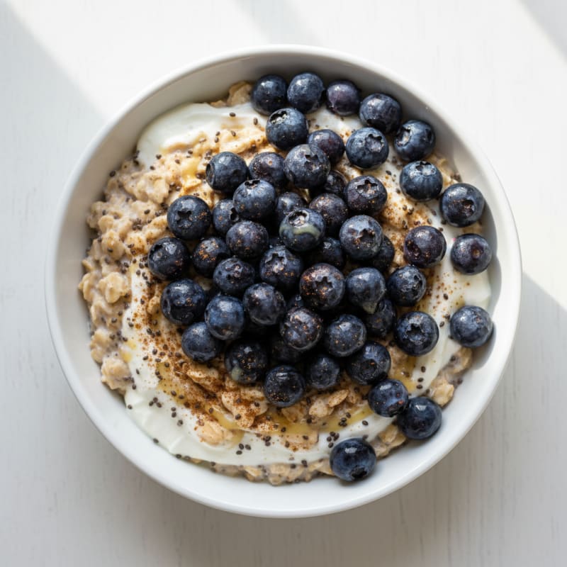 High-Protein Berry Overnight Oats