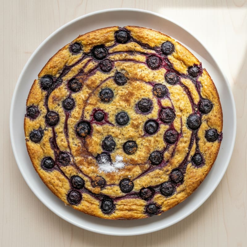 Baked Tofu Oatmeal with Berries