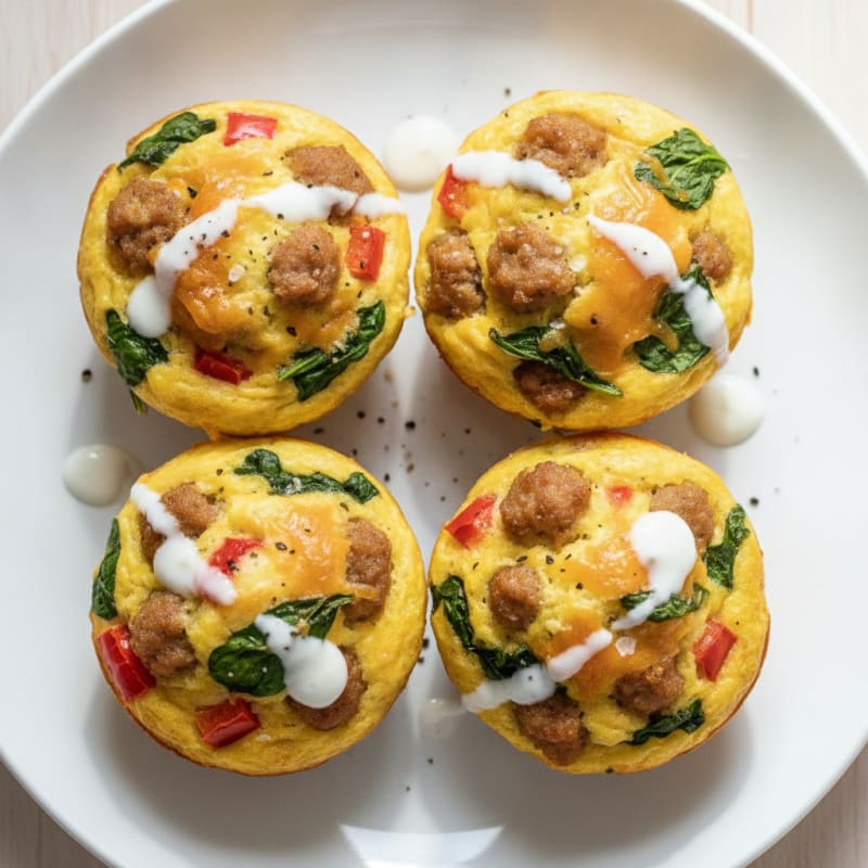 Baked Egg and Sausage Muffins