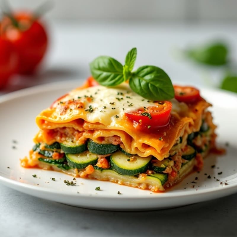 Roasted Vegetable Zucchini Lasagna