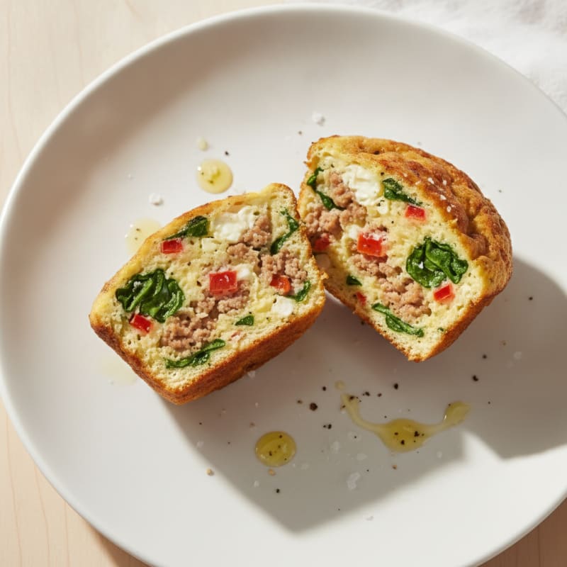 Baked Egg and Vegetable Muffin