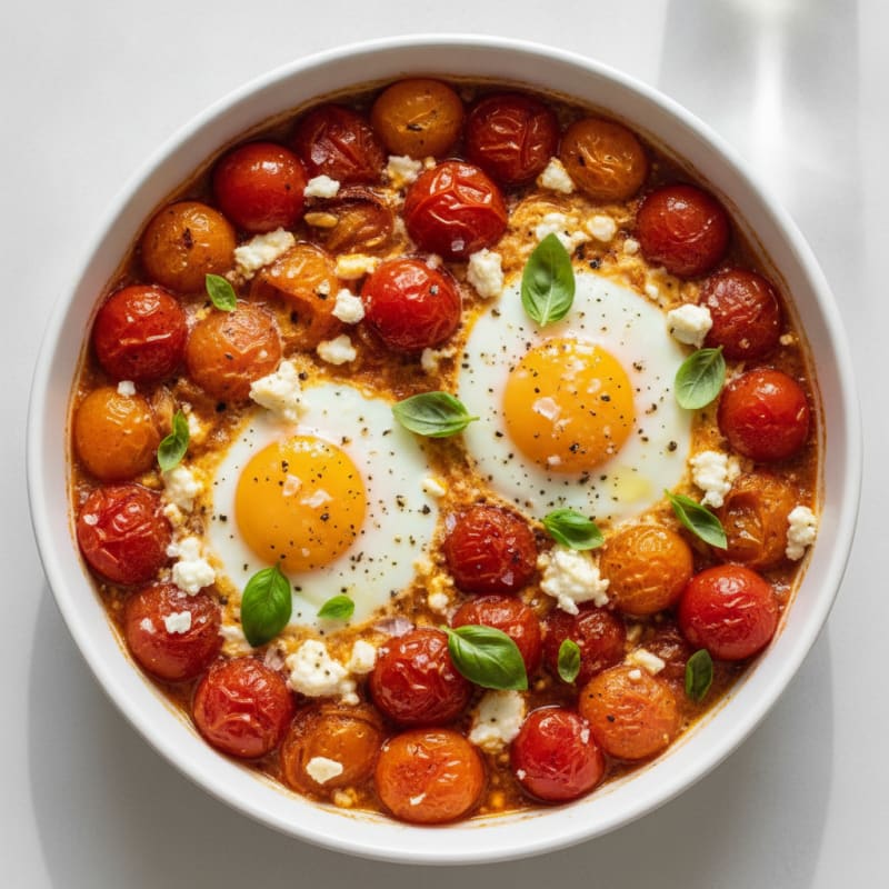 Baked Eggs with Roasted Tomatoes