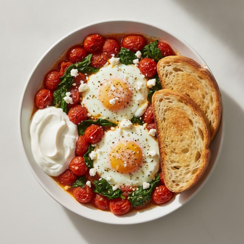 Baked Eggs with Roasted Tomatoes