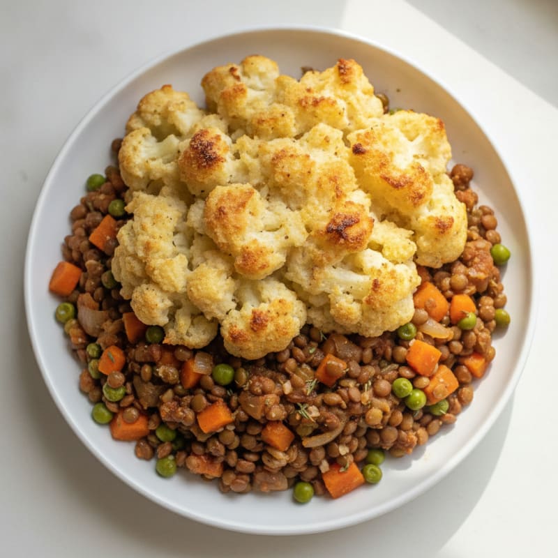 Hearty Lentil Shepherd's Pie with Root Vegetables