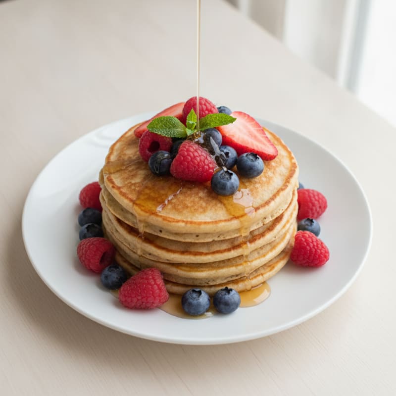 Oat Protein Pancakes with Berries