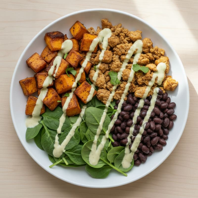 Sweet Potato and Black Bean Taco Bowl
