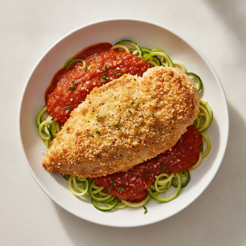 Parmesan-Crusted Chicken with Marinara Sauce