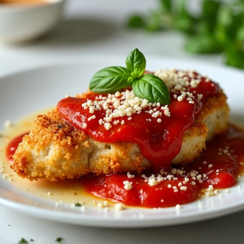 Crispy Baked Chicken Parmesan with Fresh Herbs