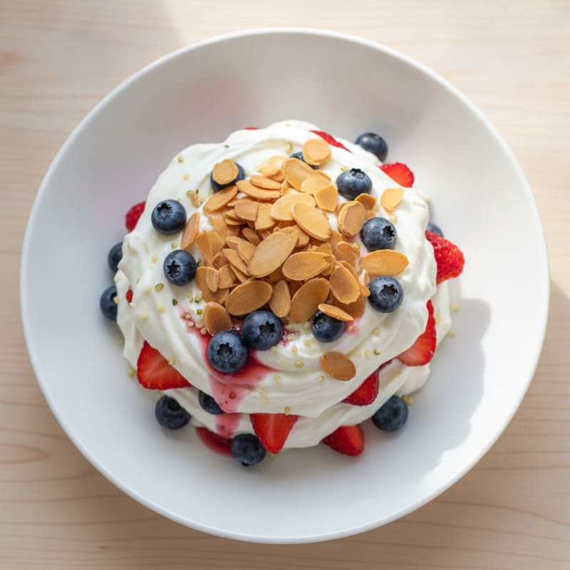 Greek Yogurt Protein Parfait with Mixed Berries