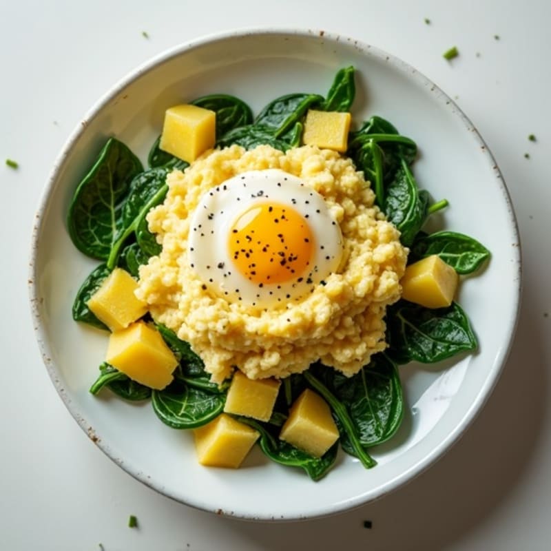 Egg White and Spinach Scramble