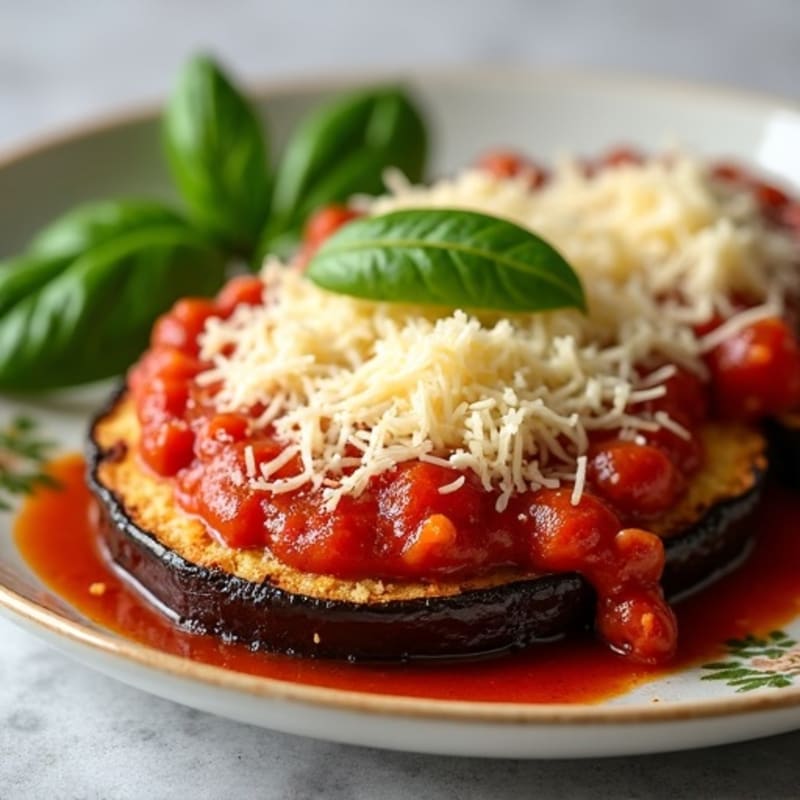 Crispy Baked Eggplant Parmesan