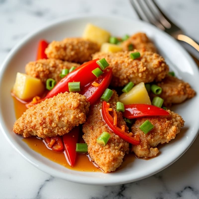 Healthy Crispy Sweet & Sour Chicken