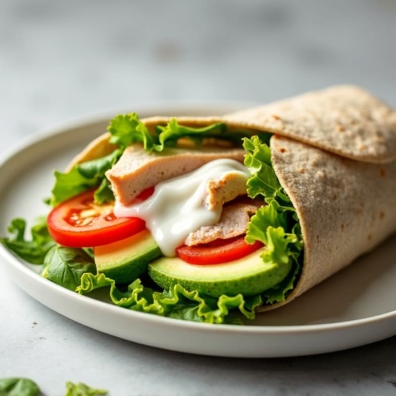 Creamy Turkey Avocado Wrap