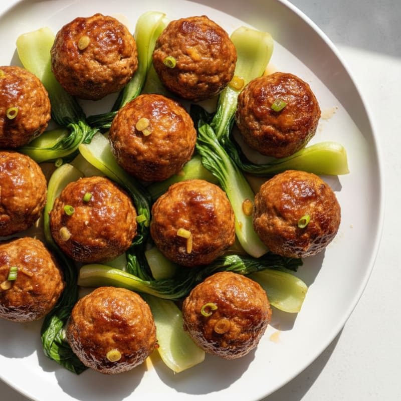 Hoisin-Glazed Turkey Meatballs