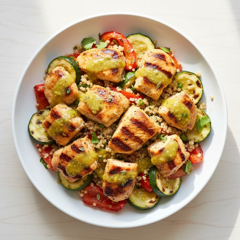 Grilled Chicken and Quinoa Vegetable Bowl