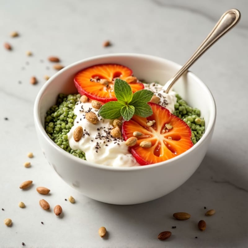 Greek Yogurt with Chia Seeds and Pumpkin Seeds