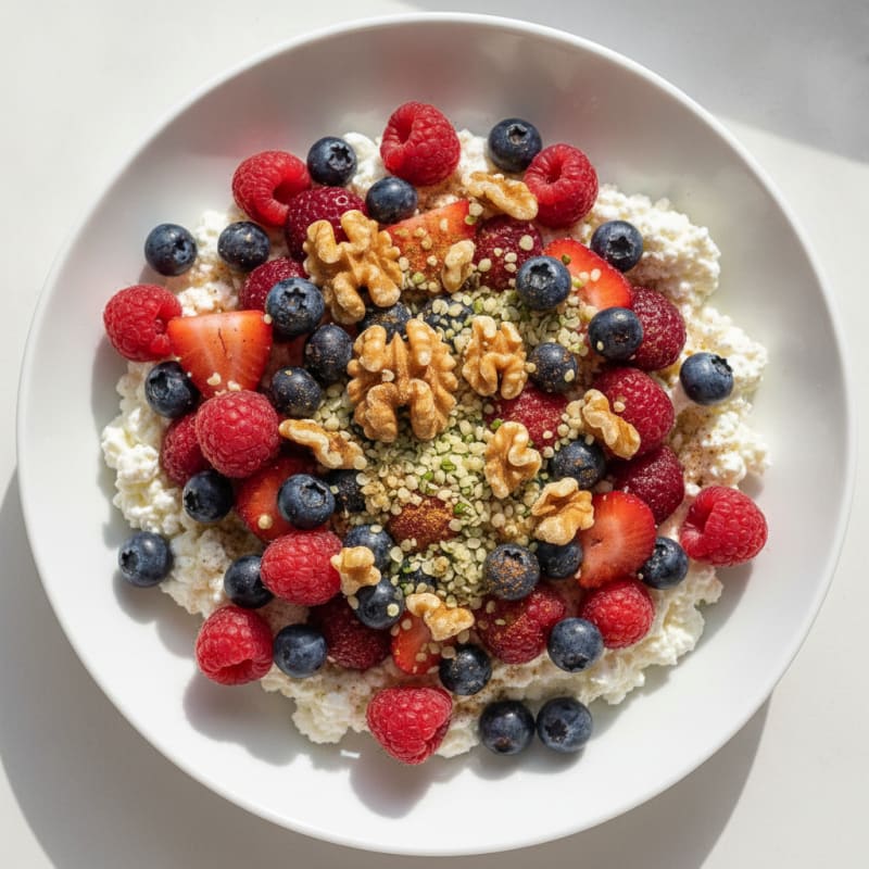 Cottage Cheese Berry Breakfast Bowl