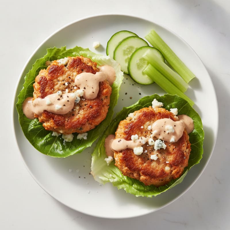 Buffalo Blue Cheese Burgers