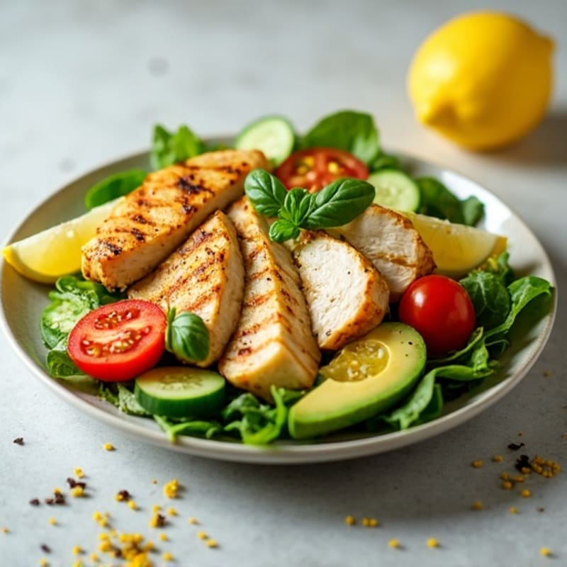 Zesty Lemon Herb Chicken Salad with Crisp Greens