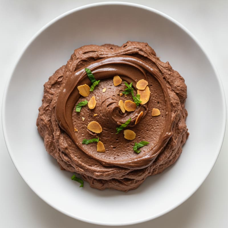 Silky Chocolate Protein Mousse with Skyr and Almond Butter