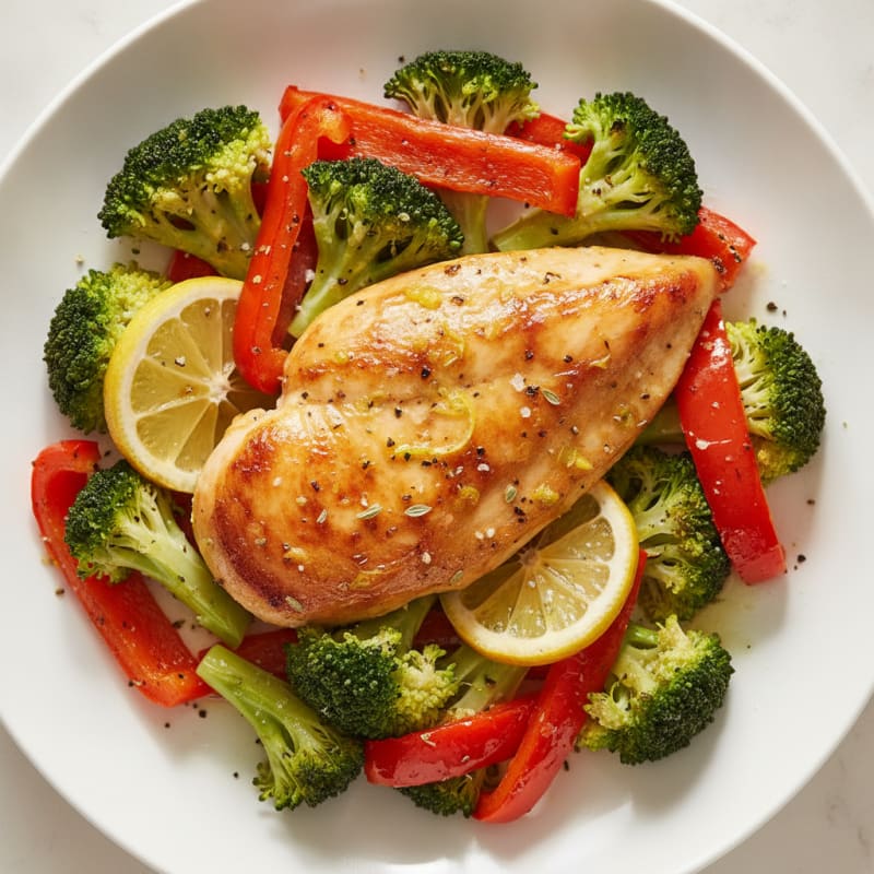 Lemon Herb Roasted Chicken and Veggies